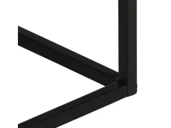 Mesa consola 110x30x75 cm madera maciza de mango crudo y hierro