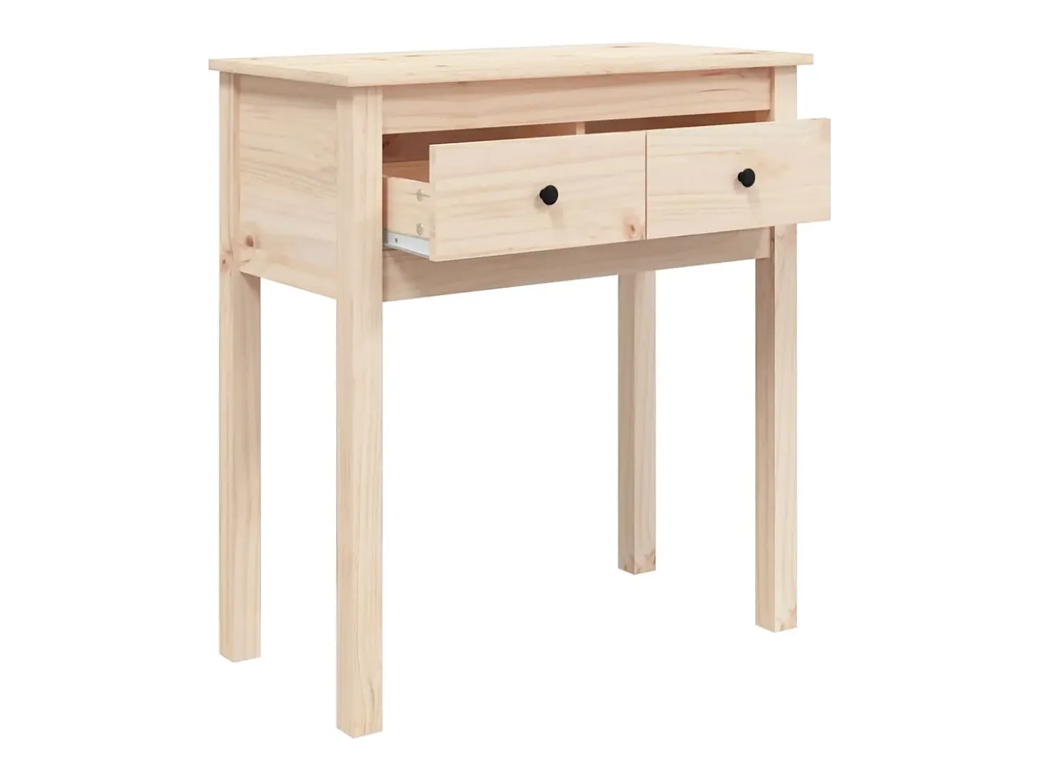 Mesa consola 70x35x75 cm Madera maciza de pino