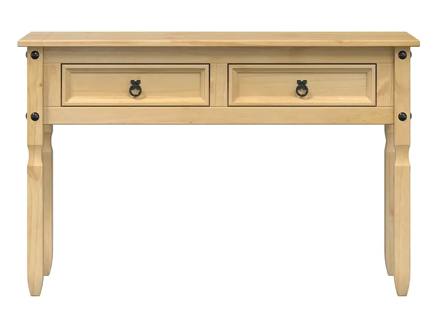 Mesa consola 115x46x73 cm madera maciza de pino