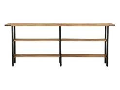 Mesa consola 180x35x70 cm madera maciza de mango