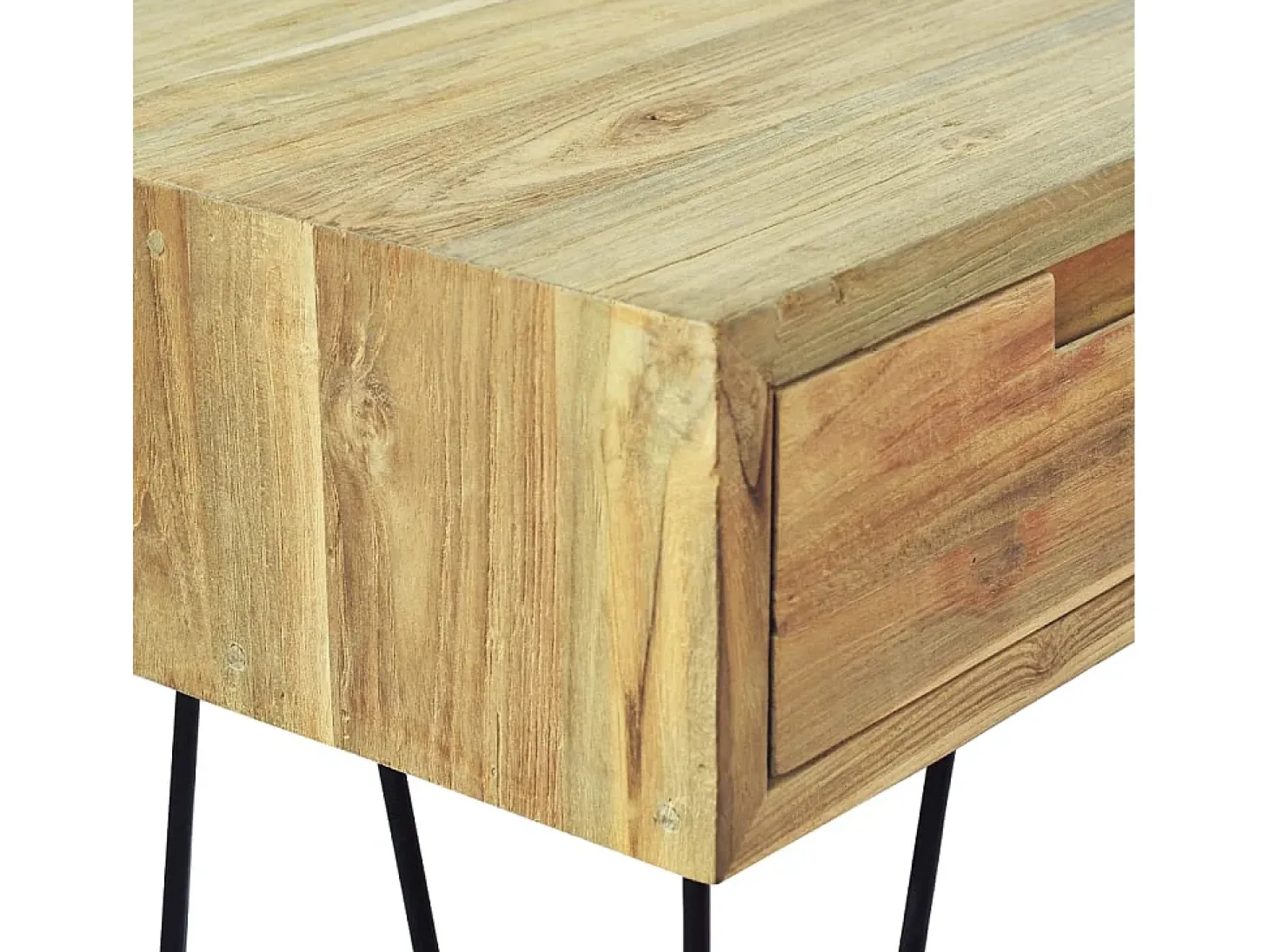 Mesa consola 120x35x76 cm madera de teca maciza