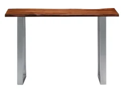 Mesa consola 115x35x76 cm madera maciza de acacia y hierro ES696132