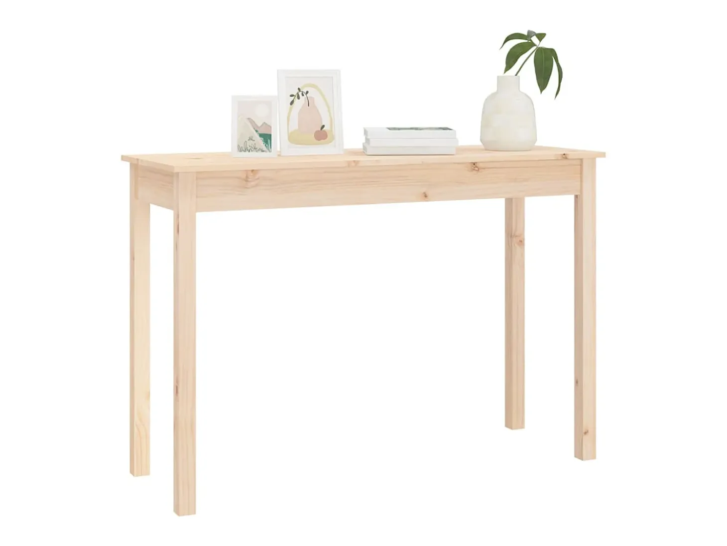 Mesa consola 110x40x75 cm Madera maciza de pino