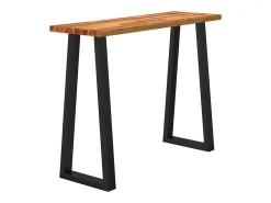 Mesa consola 110x35x80 cm madera maciza de acacia