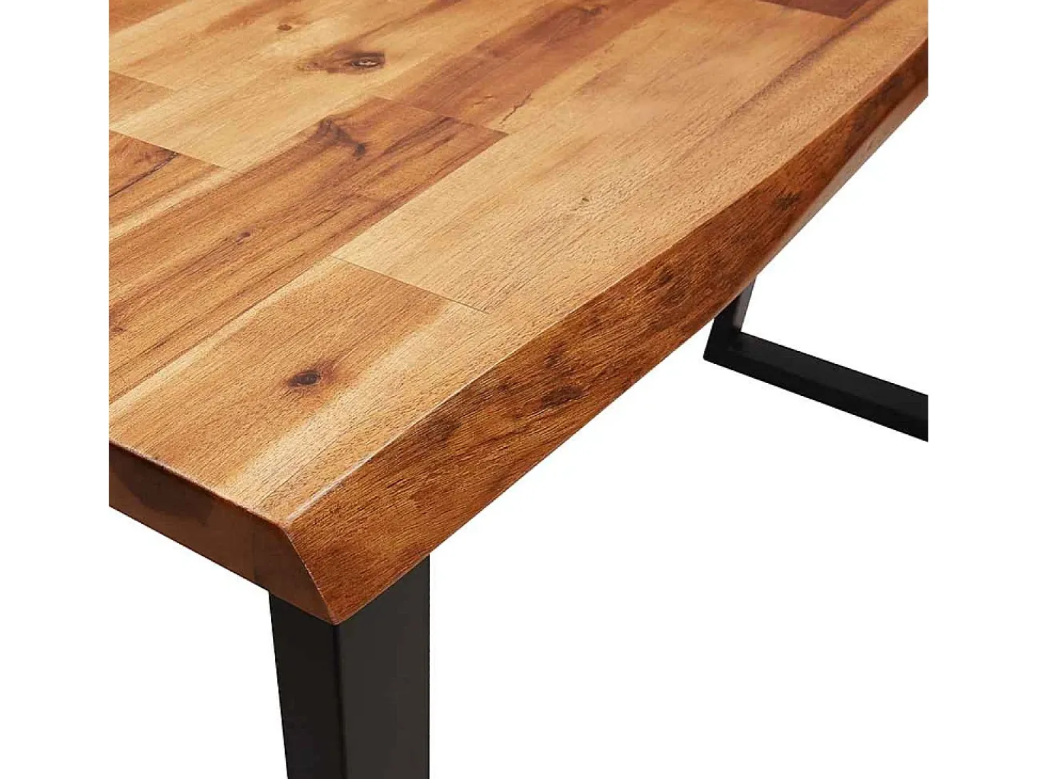 Mesa consola 110x35x80 cm madera maciza de acacia