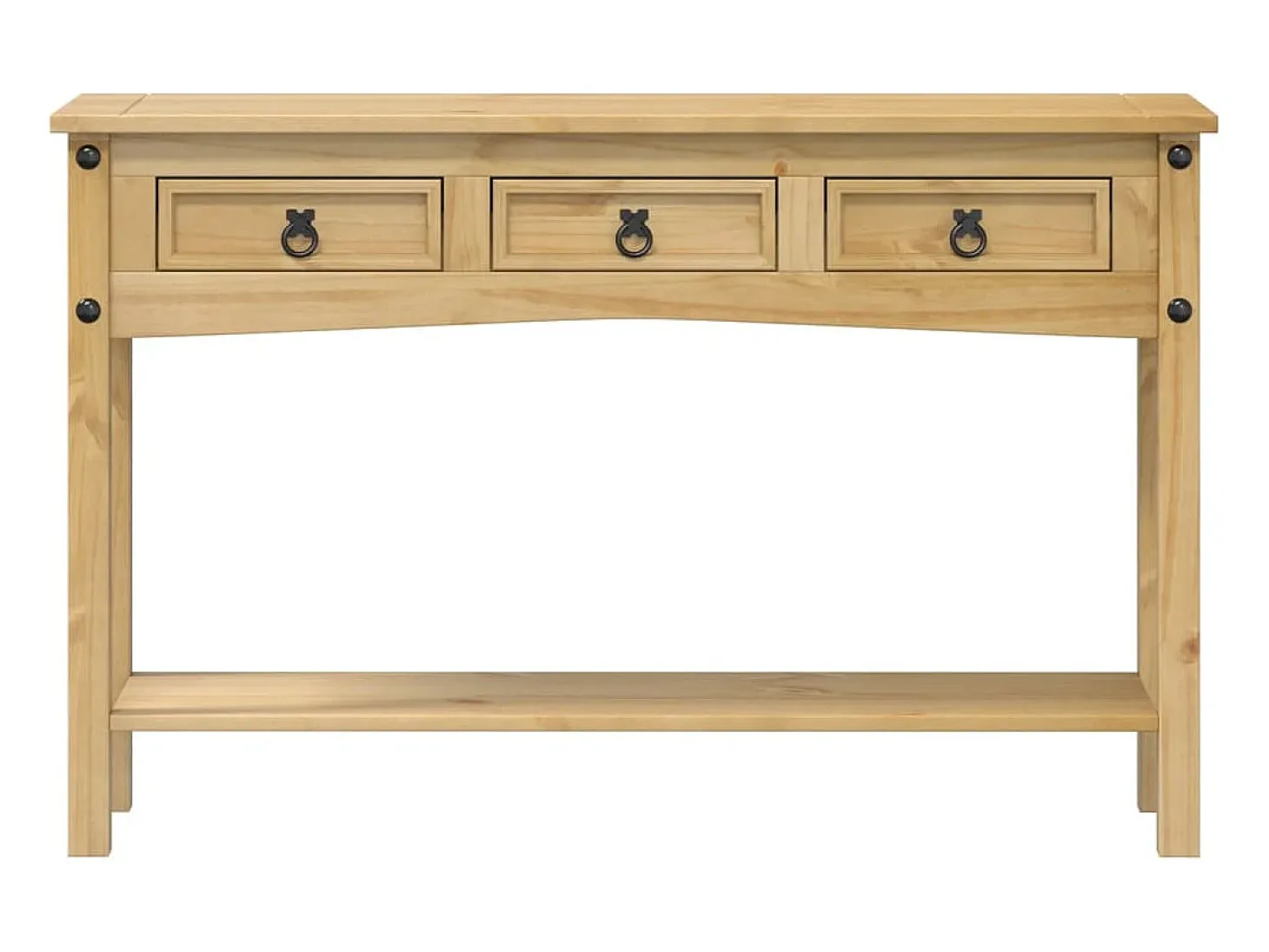 Mesa consola 114x34,5x73 cm madera maciza de pino