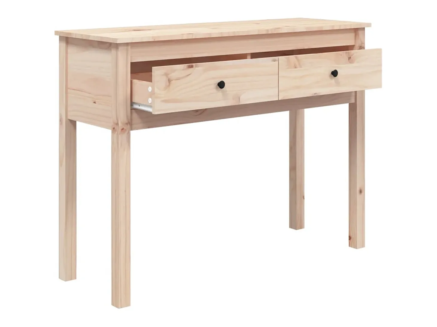 Mesa consola 100x35x75 cm Madera maciza de pino