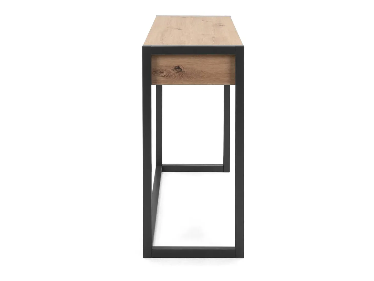 Mesa consola 100x75x35 cm natural antracita
