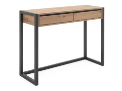 Mesa consola 100x75x35 cm natural antracita