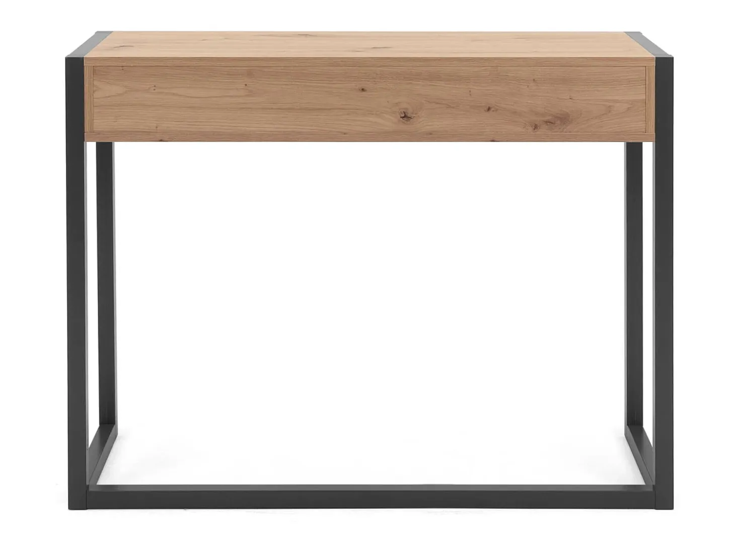 Mesa consola 100x75x35 cm natural antracita