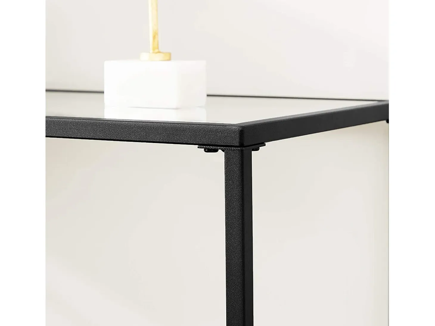 Mesa consola 100x35x80 cm negra