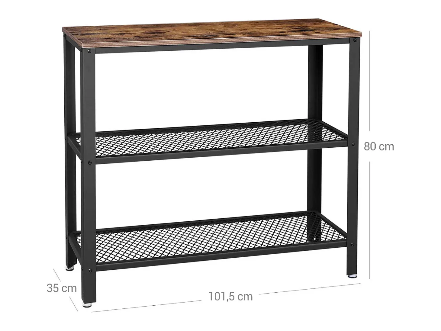 Mesa consola 101.5x35x80 cm negra