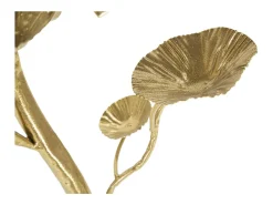 Mesa cuadrada de metal dorado con superficie de espejo Tisty