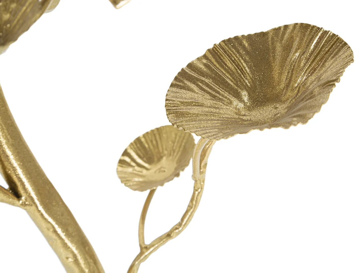 Mesa cuadrada de metal dorado con superficie de espejo Tisty