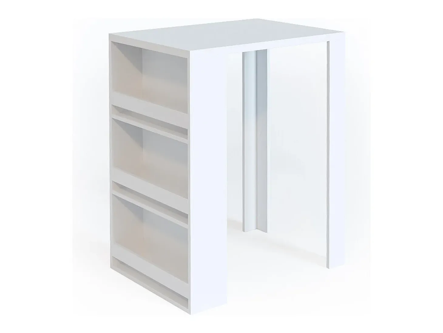 Mesa de bar blanco 57x80x106