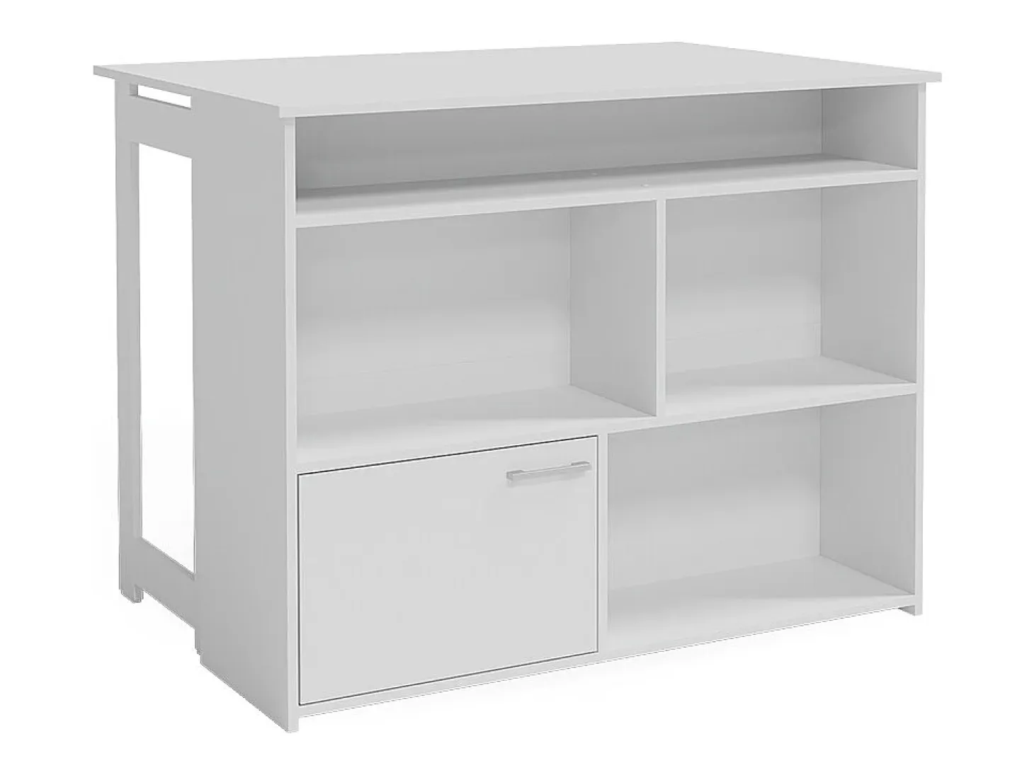 Mesa de bar blanco 116x37x90.5 dominic
