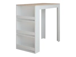 Mesa de bar blanco/sonoma 57x117x106 repose