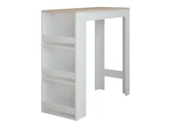 Mesa de bar blanco/sonoma 45x110x106 repose