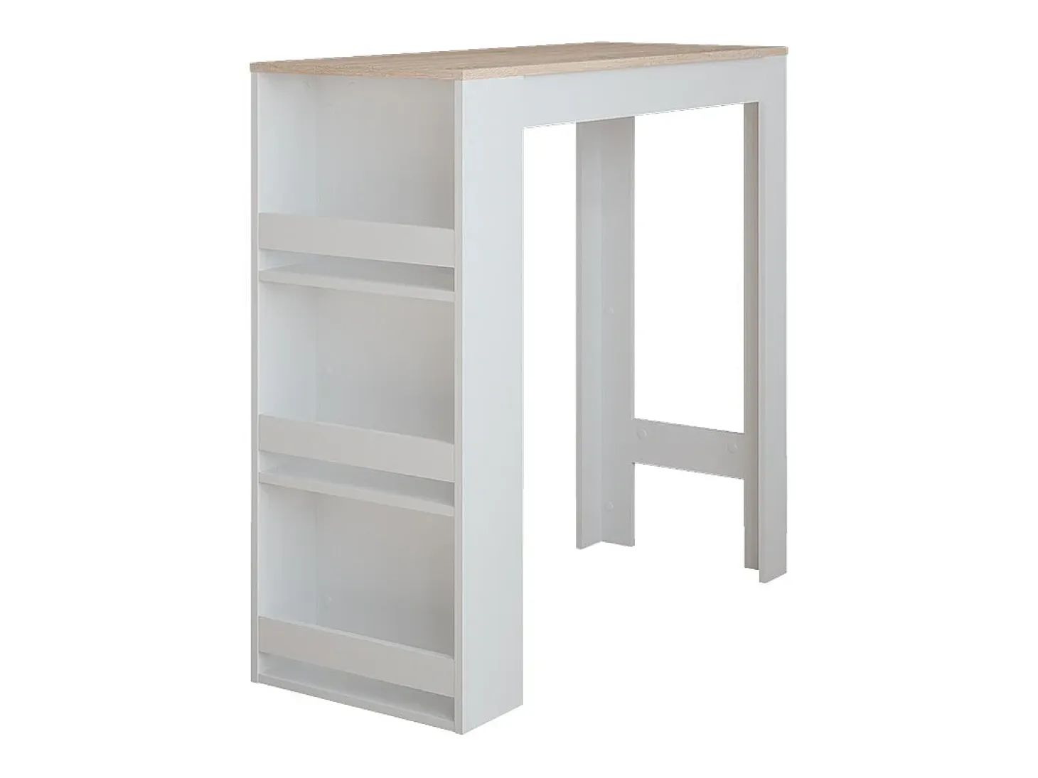 Mesa de bar blanco/sonoma 45x110x106 repose