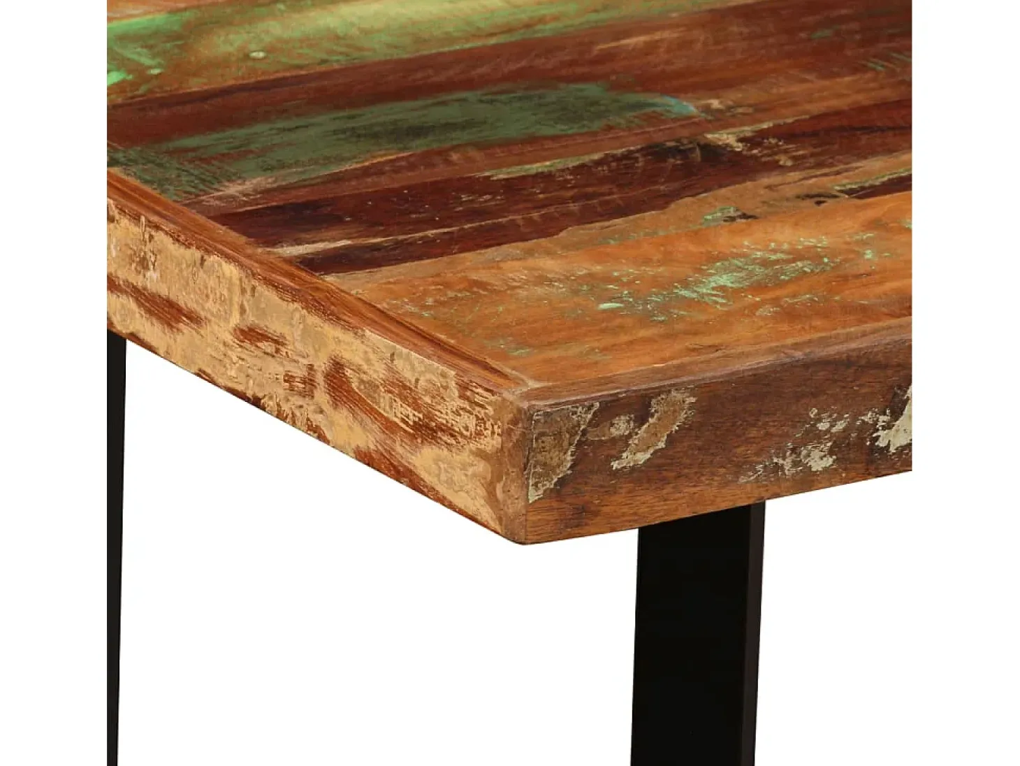Mesa de bar de madera maciza reciclada 120x60x107 cm