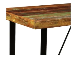 Mesa de bar de madera maciza reciclada 120x60x107 cm ES261919
