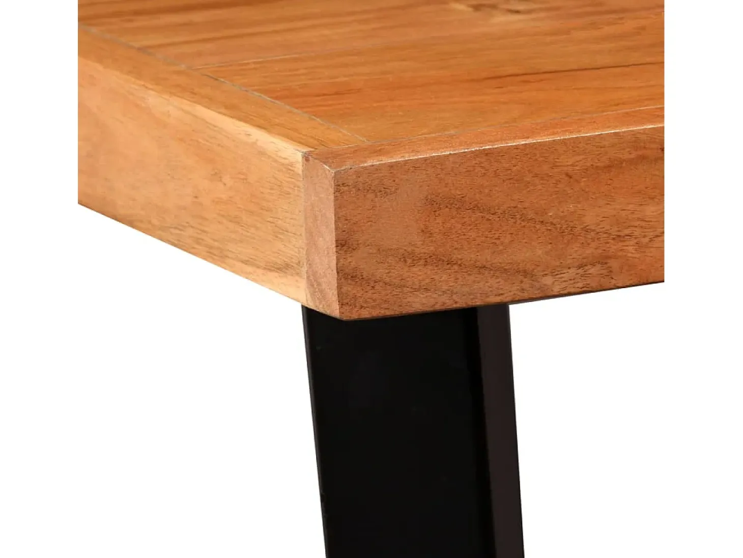 Mesa de bar de madera maciza de acacia 60x60x107 cm