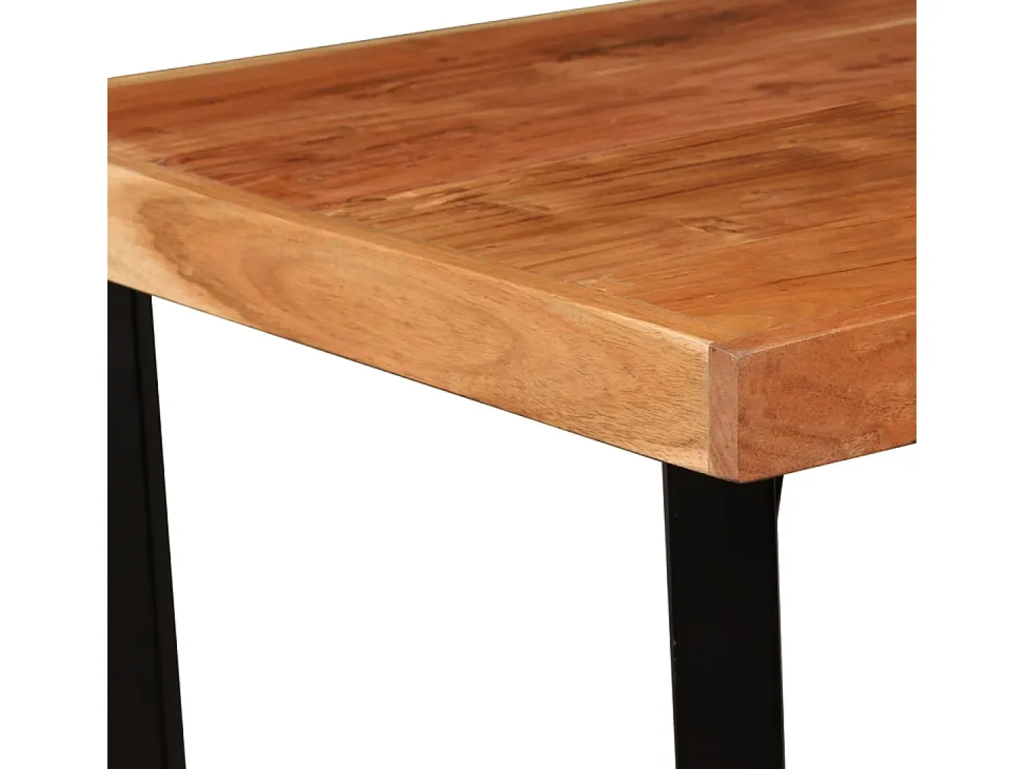 Mesa de bar de madera maciza de acacia 60x60x107 cm