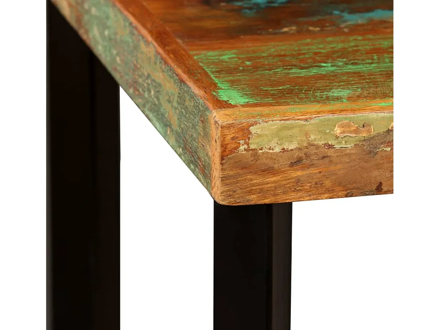 Mesa de bar de madera maciza reciclada 60x60x107 cm ES749255
