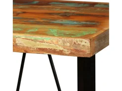 Mesa de bar de madera maciza reciclada 60x60x107 cm ES749255