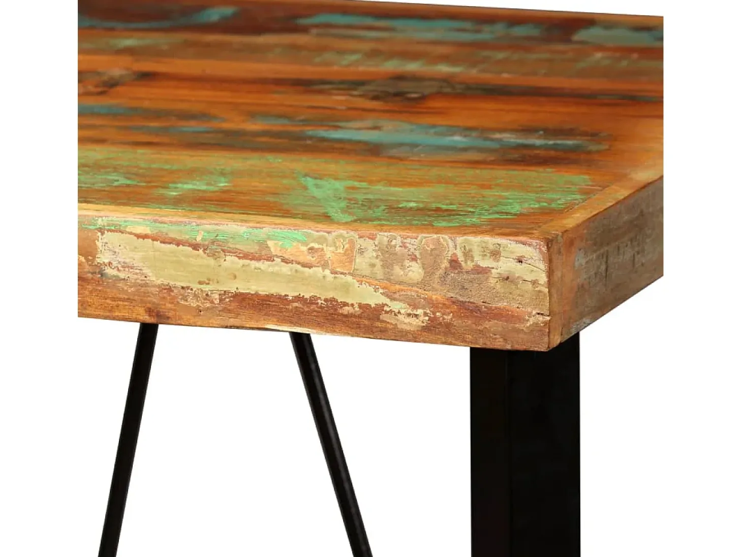 Mesa de bar de madera maciza reciclada 60x60x107 cm ES749255