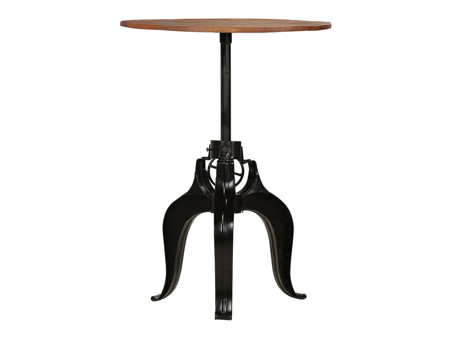 Mesa de bar madera maciza reciclada 75x(76-110) cm