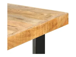 Mesa de bar madera maciza de mango rugosa 180x70x107 cm