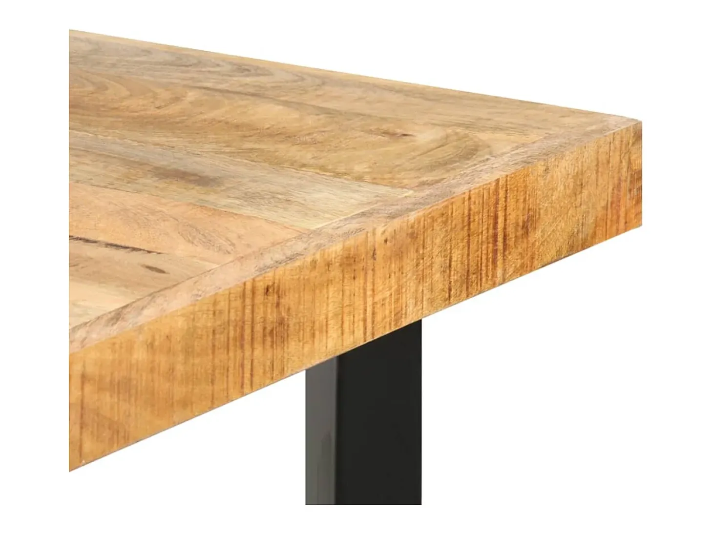 Mesa de bar madera maciza de mango rugosa 180x70x107 cm