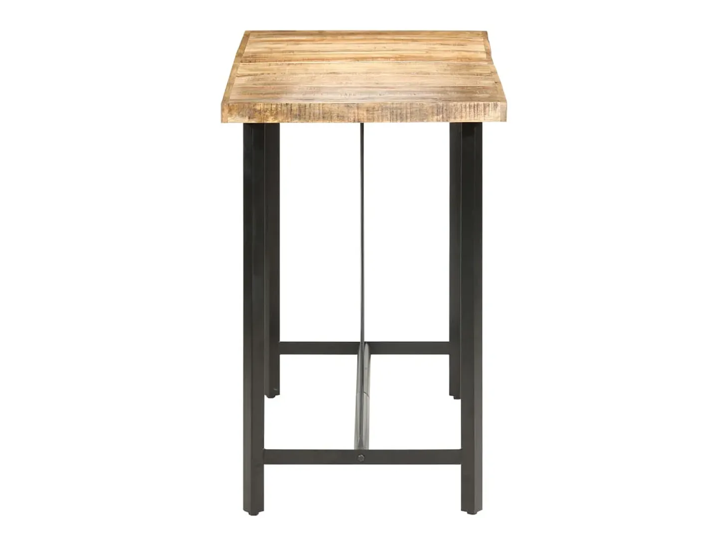 Mesa de bar madera maciza de mango rugosa 180x70x107 cm