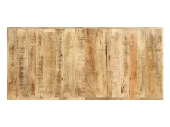 Mesa de bar madera maciza de mango rugosa 150x70x107 cm ES311279