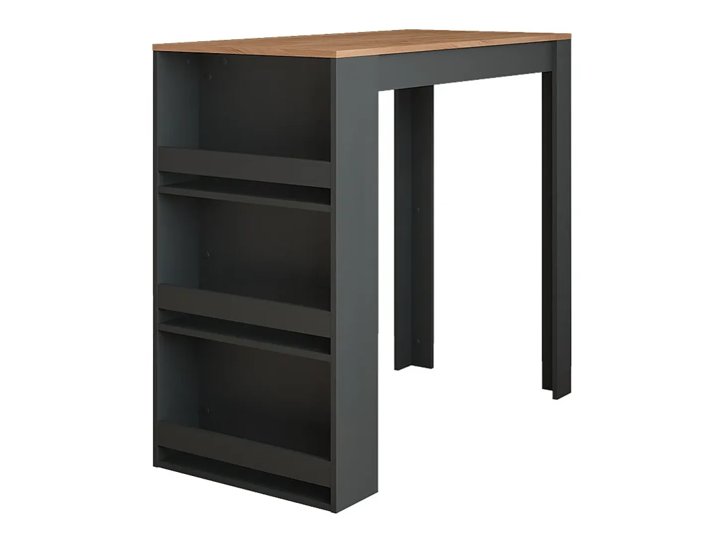 Mesa de bar oro power roble/antracita 57x117x106 repose