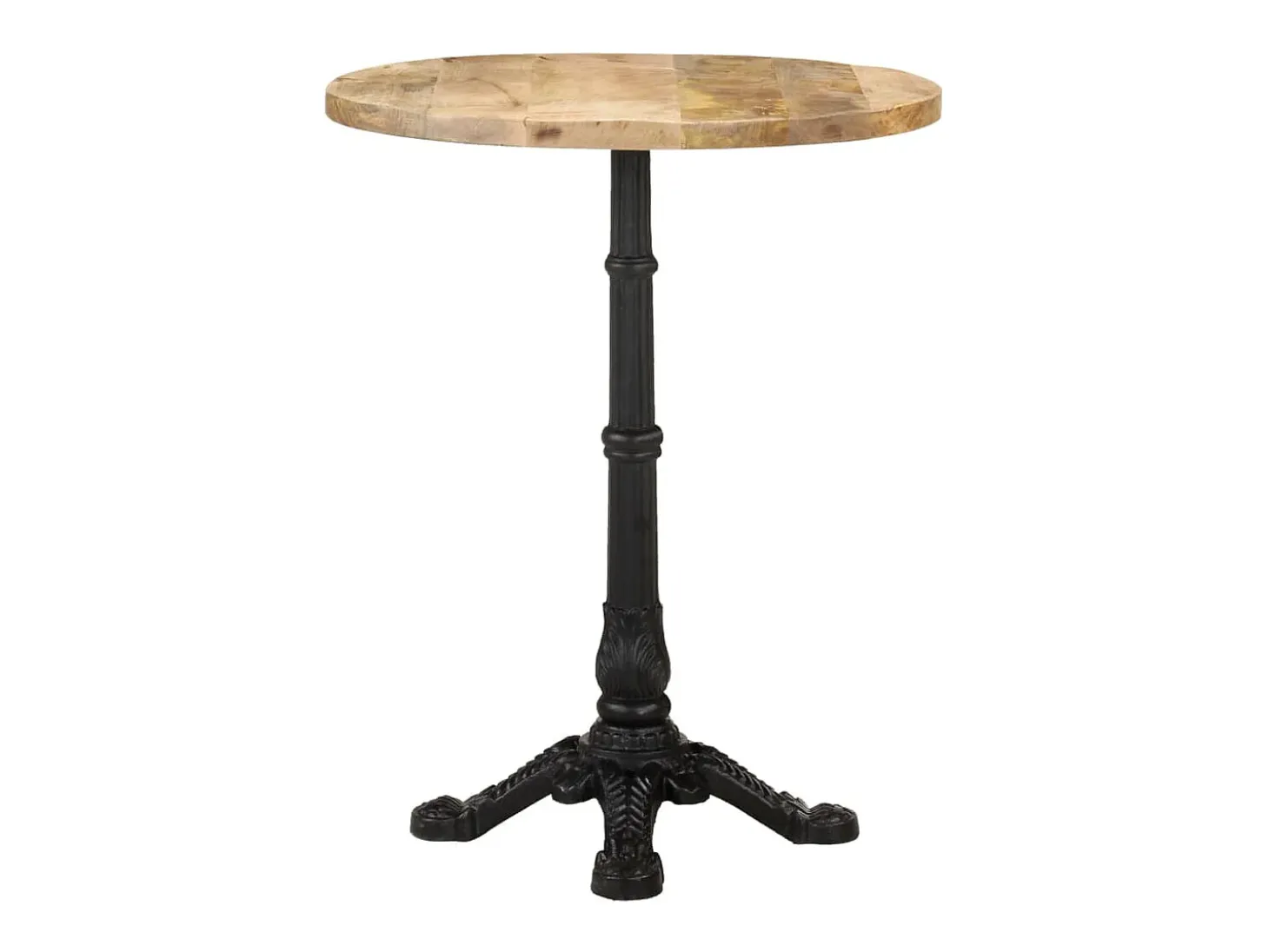 Mesa de bistró madera de mango rugosa Ø60x76 cm