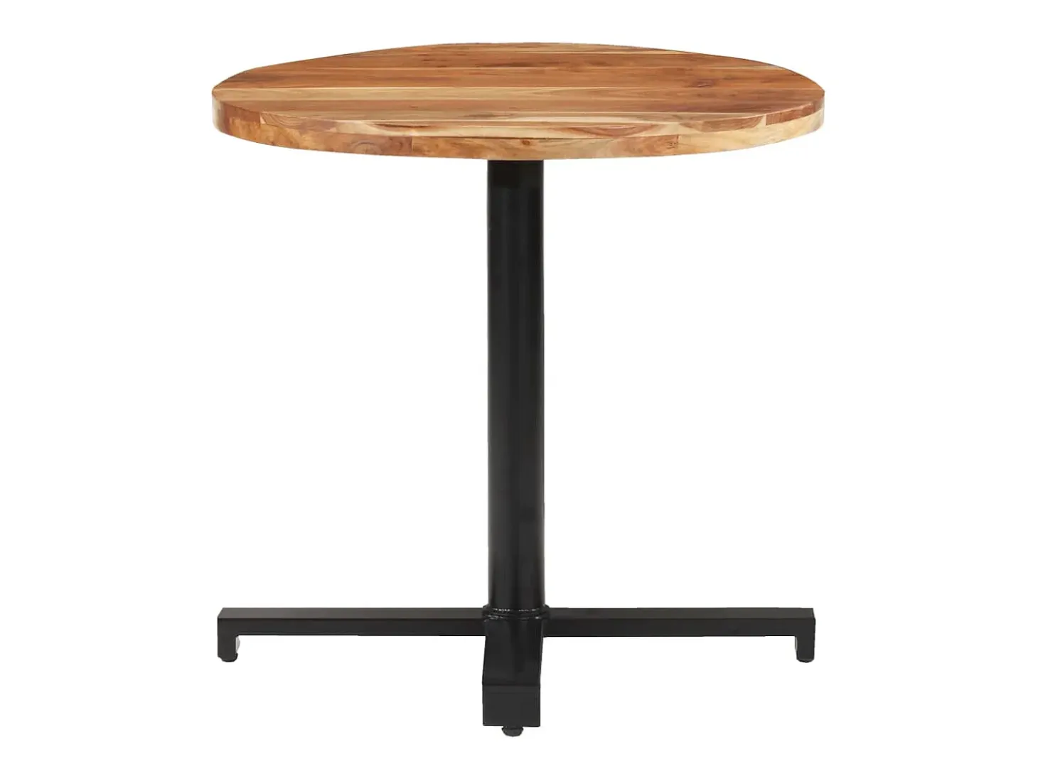 Mesa de bistró redonda madera maciza de mango Ø80x75 cm