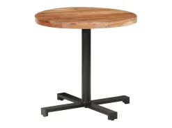 Mesa de bistró redonda madera maciza de mango Ø80x75 cm