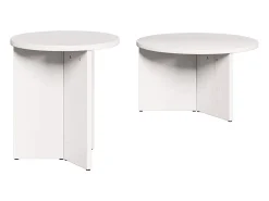 Mesa de Café 2 piezas 49 x 49 x 28 cm Madera maciza de Pino