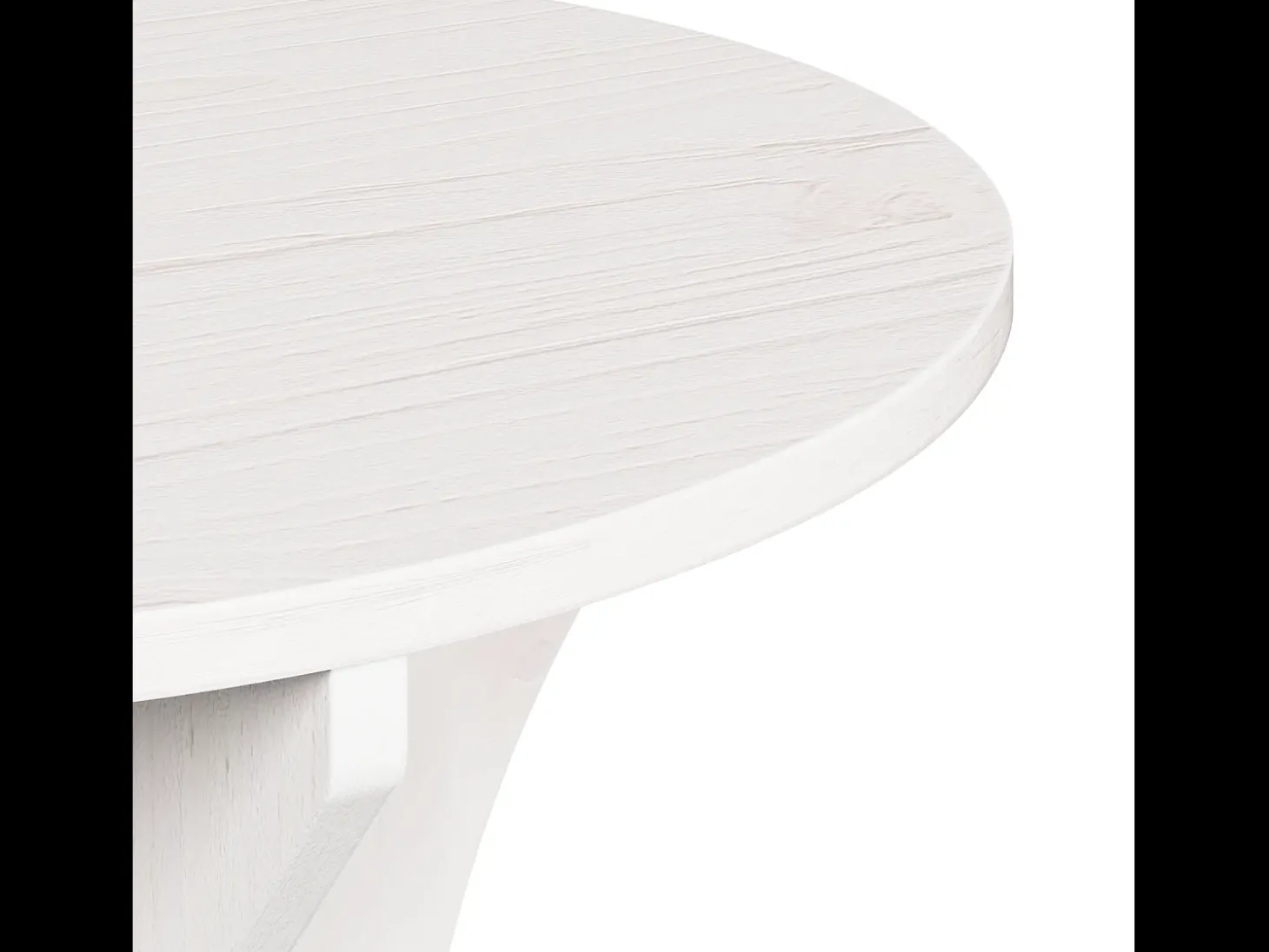 Mesa de Café 3 piezas Blanco 46 x 46 x 47 cm Madera maciza de pino