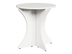 Mesa de Café 3 piezas Blanco 46 x 46 x 47 cm Madera maciza de pino