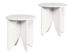 Mesa de Café 2 piezas Blanco 41.5 x 41.5 x 44 cm