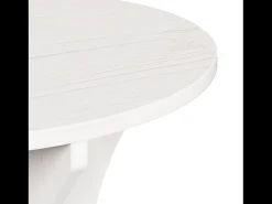 Mesa de Café 2 piezas Blanco 46 x 46 x 47 cm Madera maciza de pino