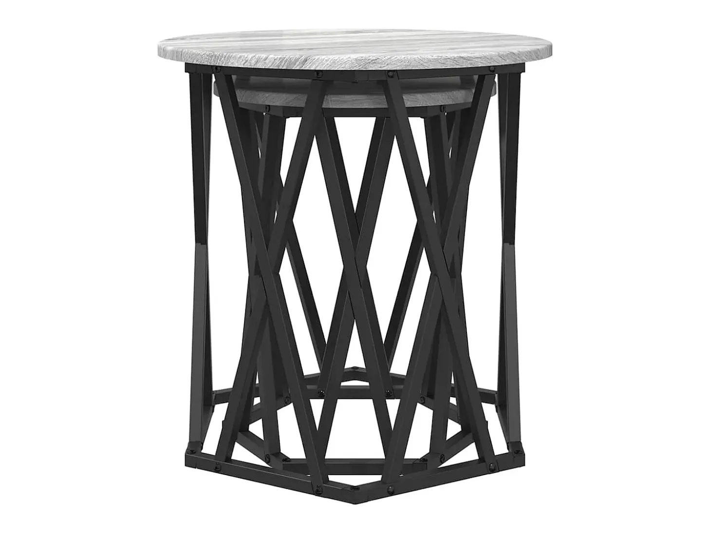 Mesa de Café 2 piezas Gris sonoma 50 x 50 x 50 cm