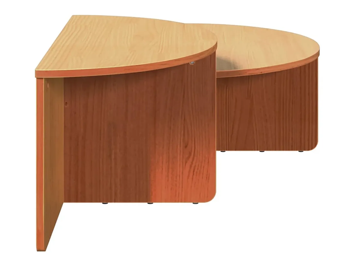 Mesa de Café 2 piezas Marrón cera 79 x 39.5 x 40 cm
