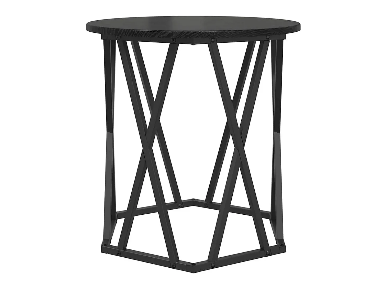 Mesa de Café 2 piezas Roble negro 50 x 50 x 50 cm