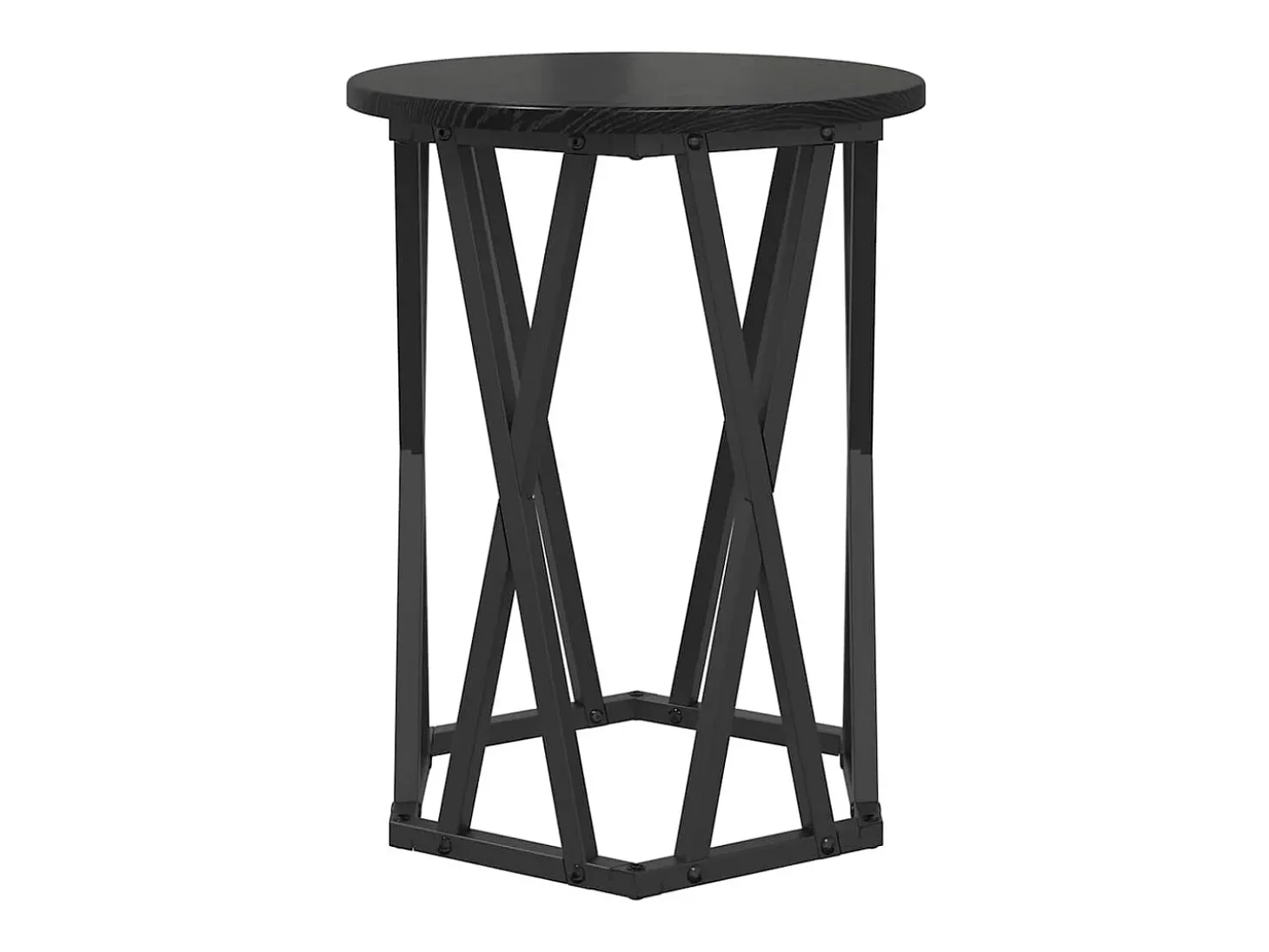 Mesa de Café 2 piezas Roble negro 50 x 50 x 50 cm