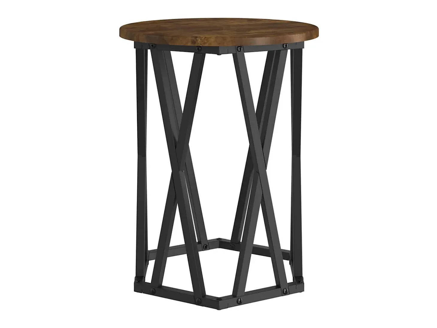 Mesa de Café 2 piezas Roble ahumado 50 x 50 x 50 cm