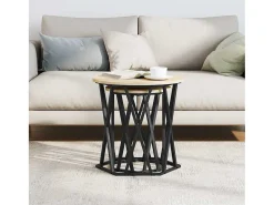 Mesa de Café 2 piezas Roble Sonoma 50 x 50 x 50 cm